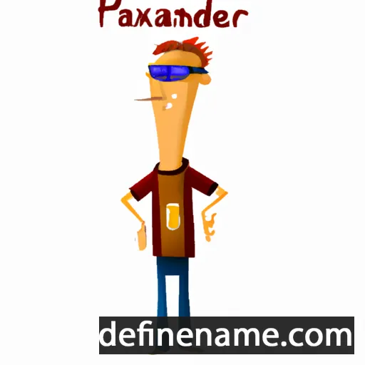 Praxander cartoon