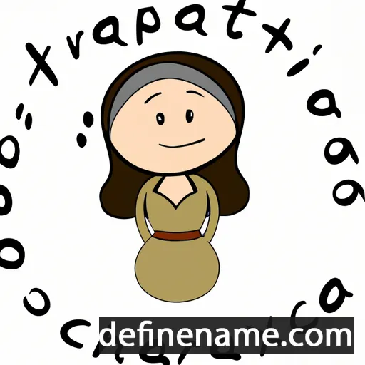 cartoon of the name Praxithea