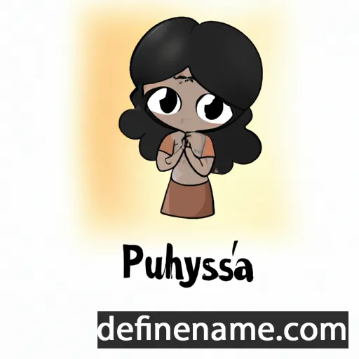 cartoon of the name Prayusha