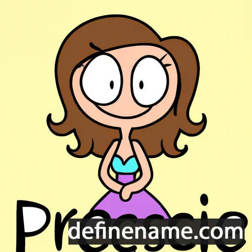 cartoon of the name Précieuse