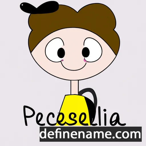 cartoon of the name Préscillia