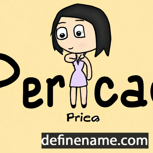 cartoon of the name Precia