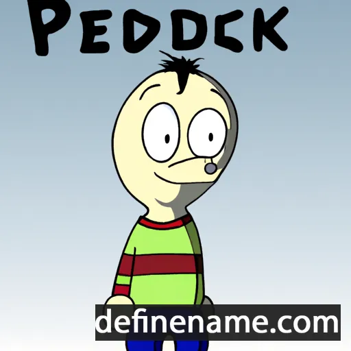 cartoon of the name Preedik