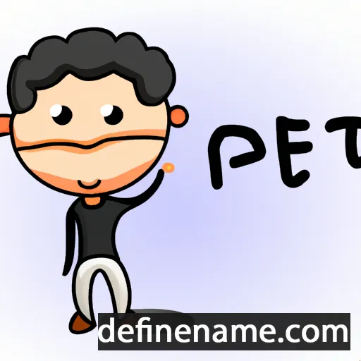 cartoon of the name Preeth