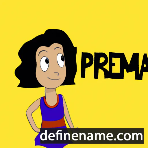 cartoon of the name Prema