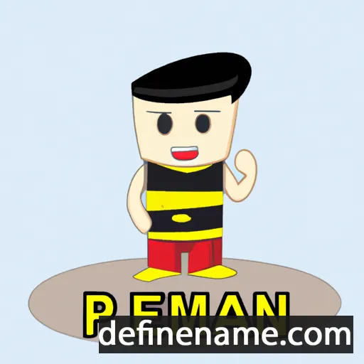 cartoon of the name Premanan