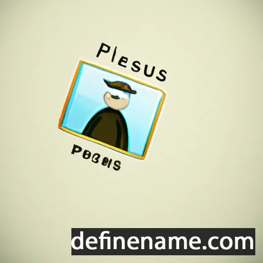 cartoon of the name Preshus