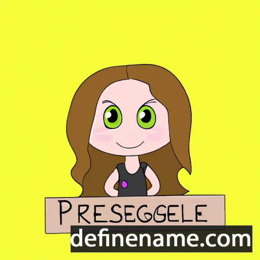 cartoon of the name Presleigh