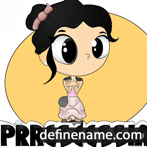 cartoon of the name Preziosa