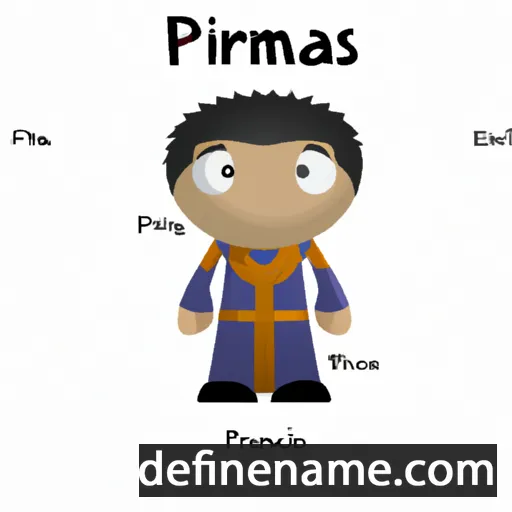 cartoon of the name Priamas