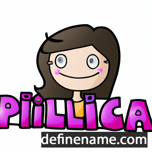 cartoon of the name Pricila