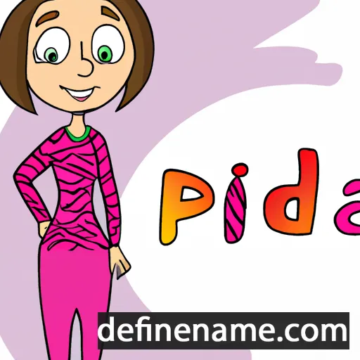 cartoon of the name Prida