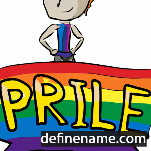 cartoon of the name Pride