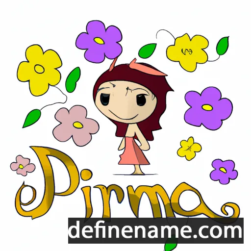 cartoon of the name Primavera