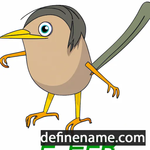 cartoon of the name Prinia