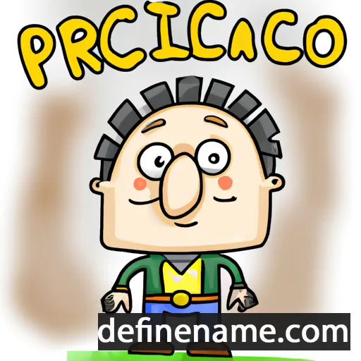 cartoon of the name Prisciano