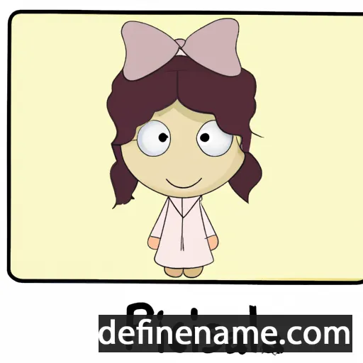 cartoon of the name Priscilia