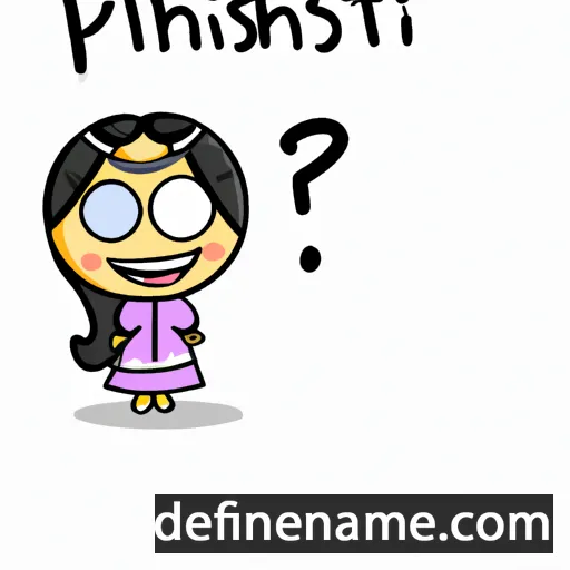 cartoon of the name Prishati