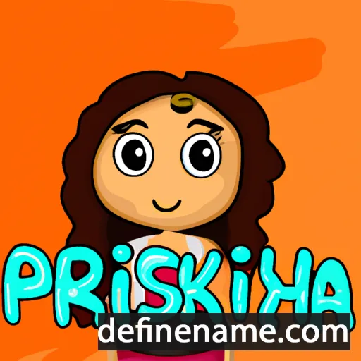 cartoon of the name Priskiana