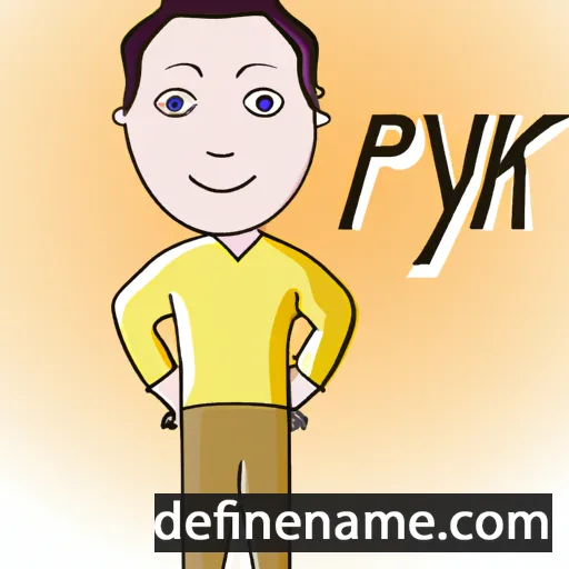 cartoon of the name Priyank