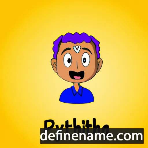 cartoon of the name Priyantha