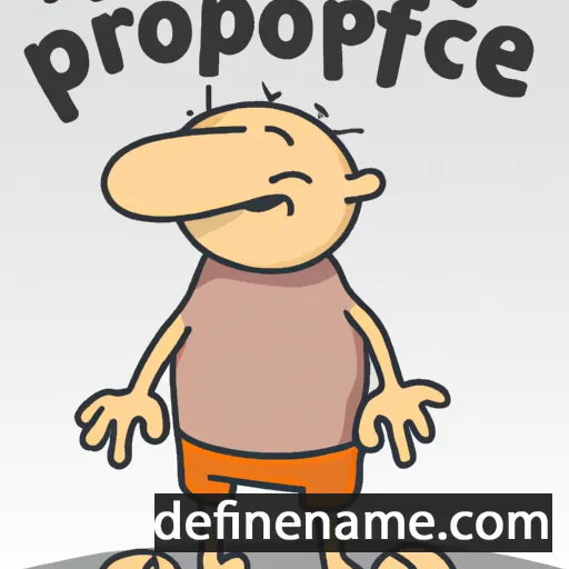 cartoon of the name Prokopije