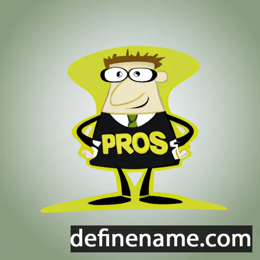 cartoon of the name Pros