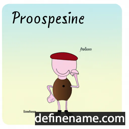 cartoon of the name Prospérine