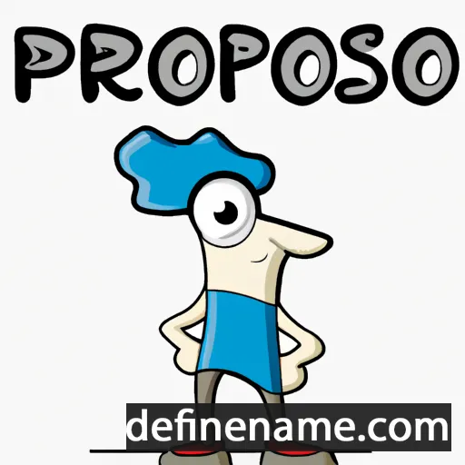 cartoon of the name Prospeo