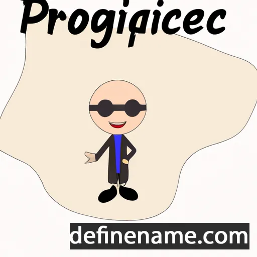 cartoon of the name Protogène