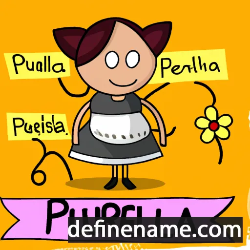 cartoon of the name Pruella