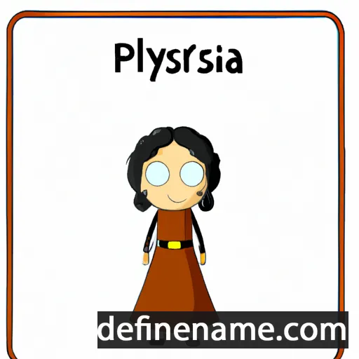 cartoon of the name Pryscylla