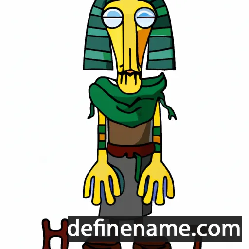 cartoon of the name Ptahhotep