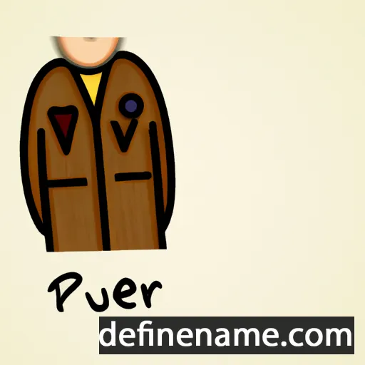 cartoon of the name Pürev