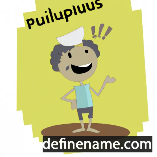 cartoon of the name Publianus