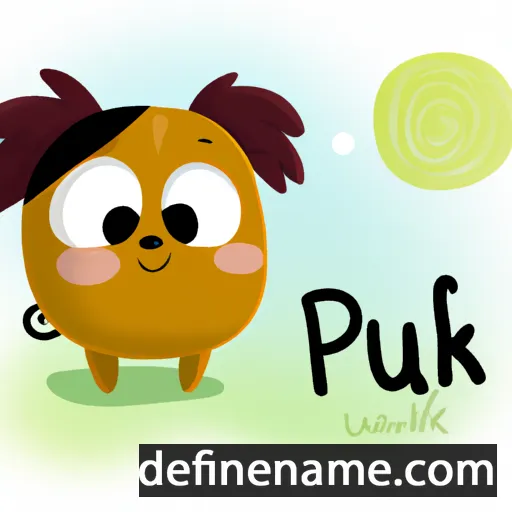 cartoon of the name Pukaĸ