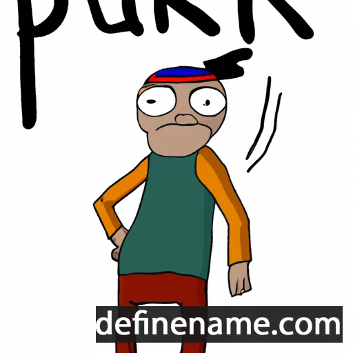 cartoon of the name Pukak