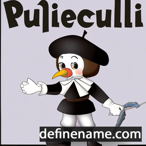 Pulcinella cartoon