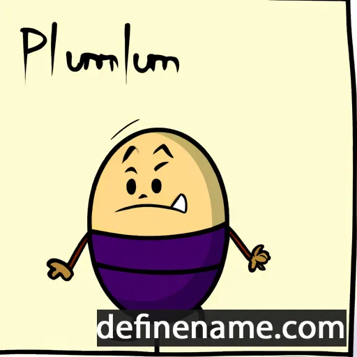 cartoon of the name Pullumb