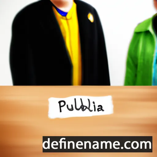 cartoon of the name Pultzelina