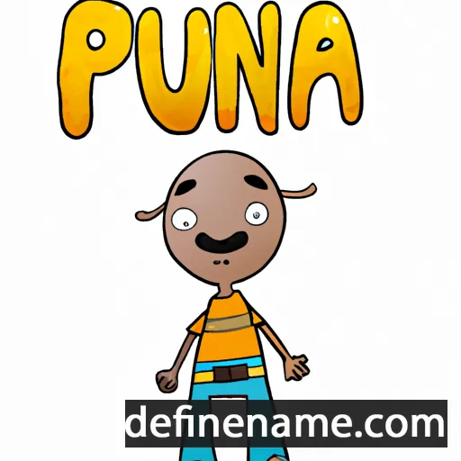 cartoon of the name Puna