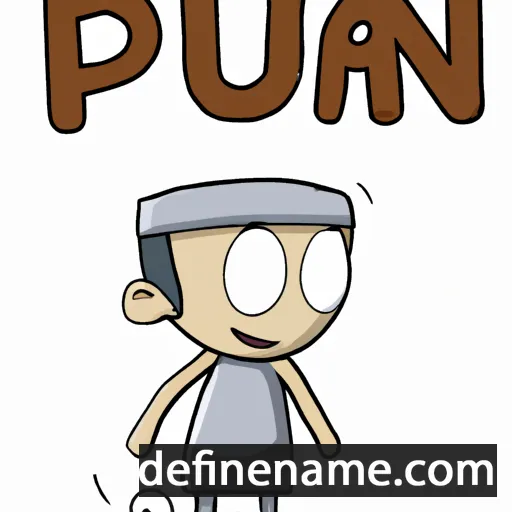 cartoon of the name Puran