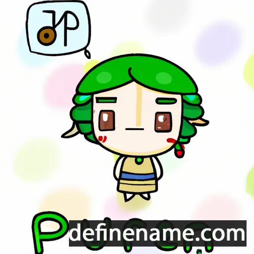 Pureun cartoon