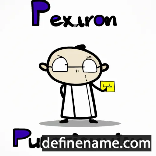 cartoon of the name Purificacion