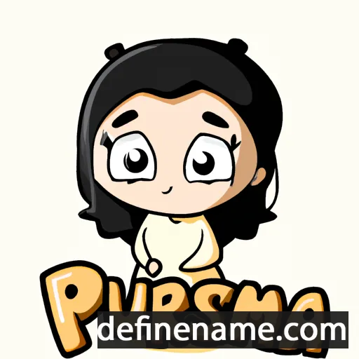 cartoon of the name Purisima