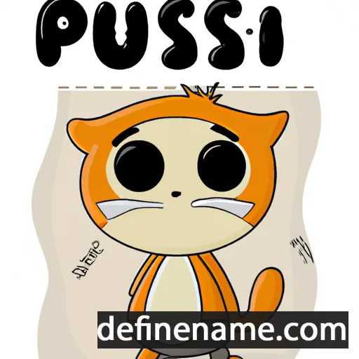 cartoon of the name Pusai