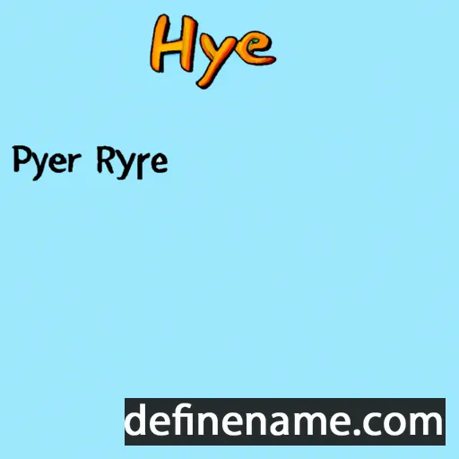 cartoon of the name Pyirre