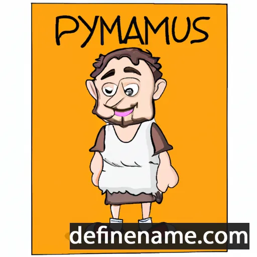 cartoon of the name Pyramus