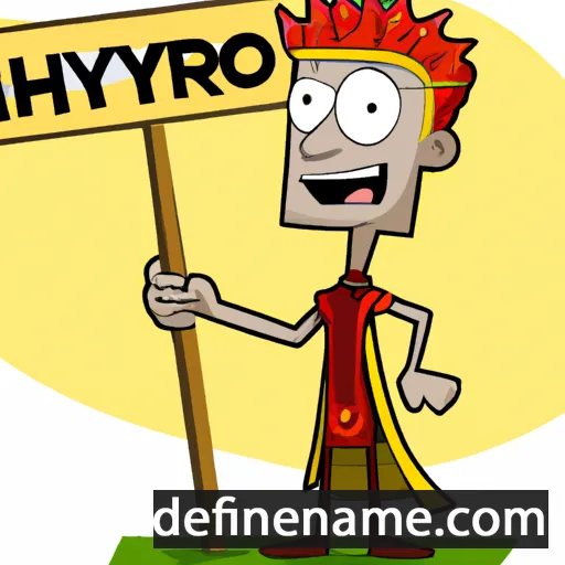 cartoon of the name Pyrrho