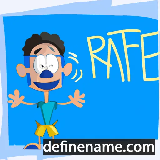 cartoon of the name Ráfi